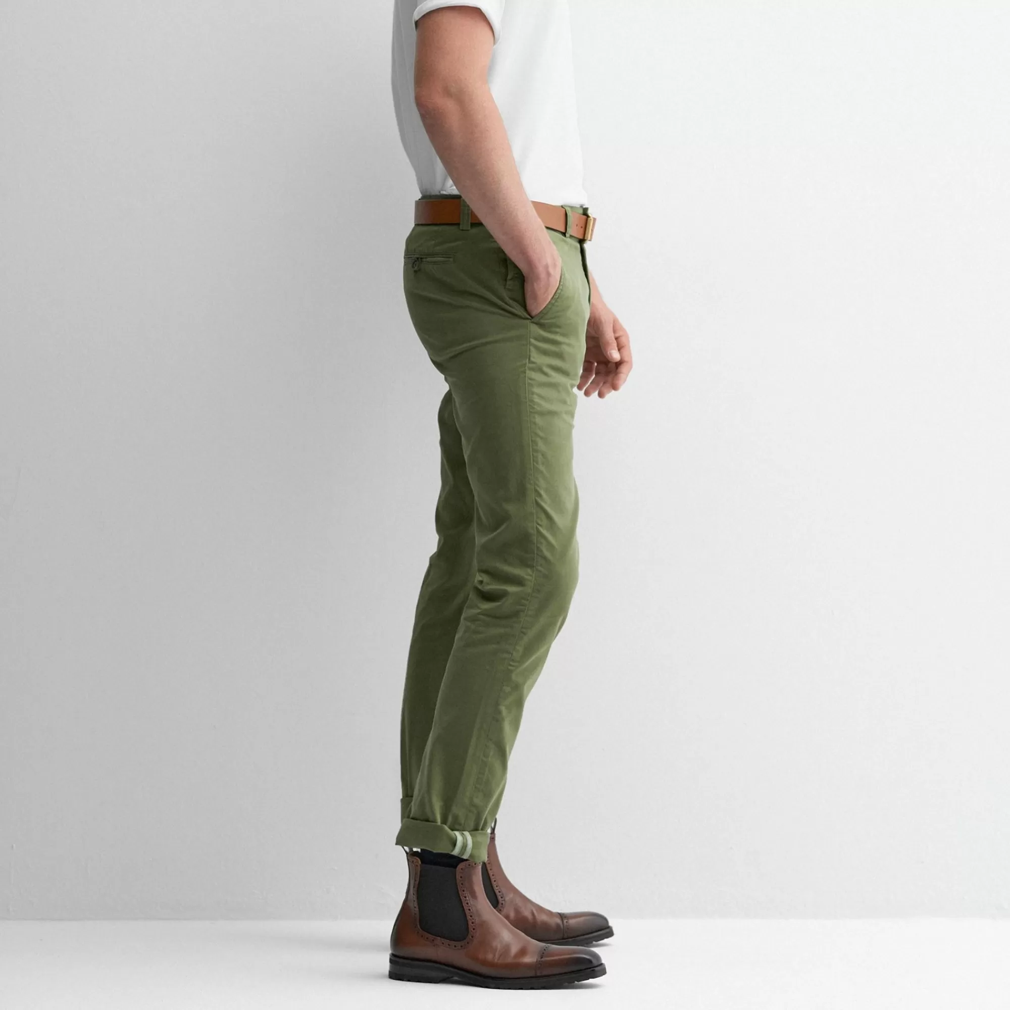 Men Oliver Sweeney Trousers^Besterios Olive