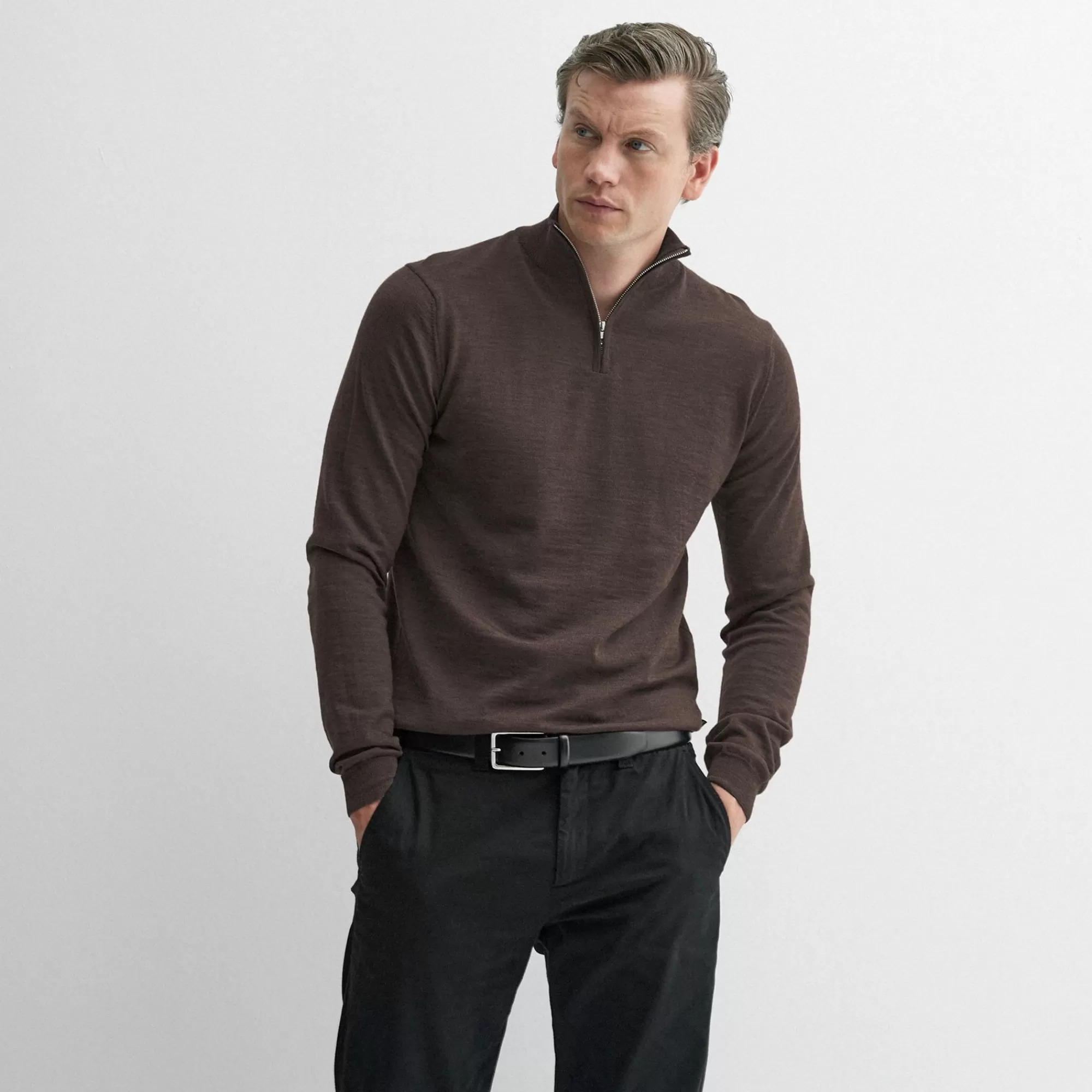 Men Oliver Sweeney Knitwear^Curragh Chocolate