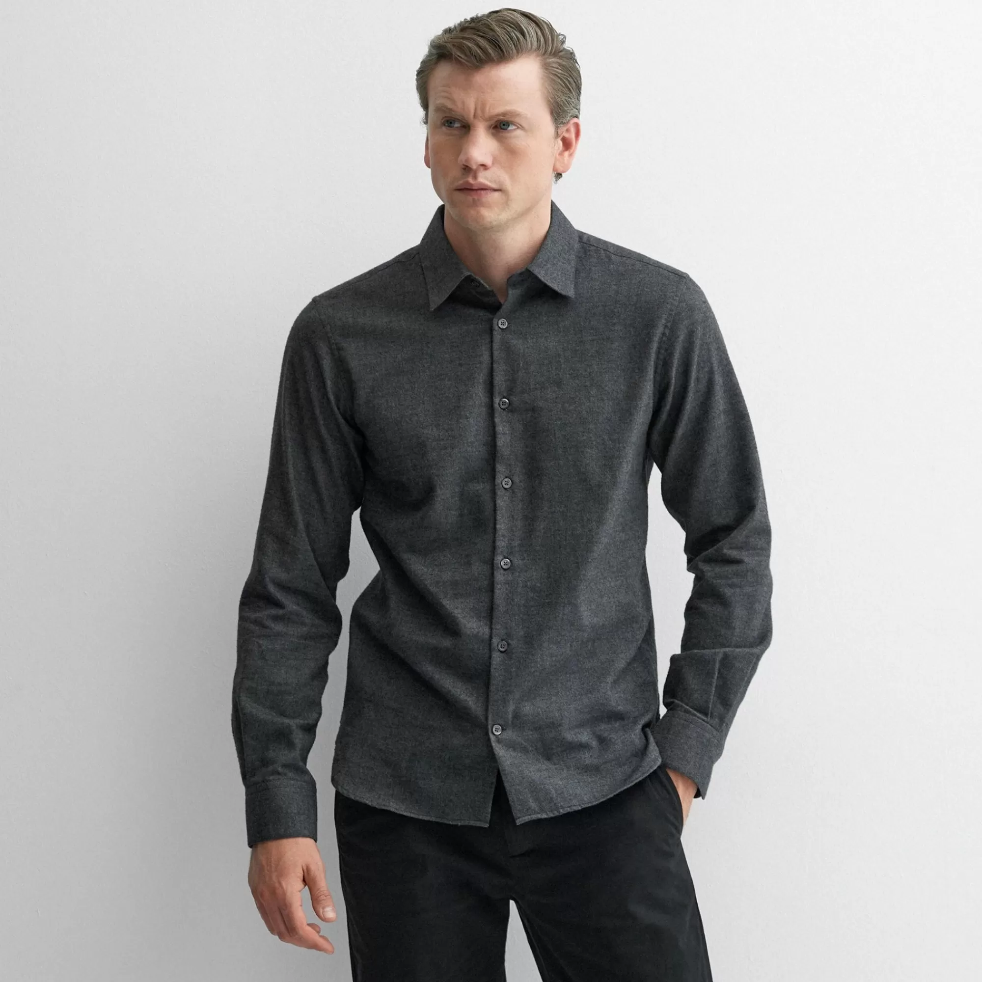 Men Oliver Sweeney Shirts^Hawkesworth Charcoal