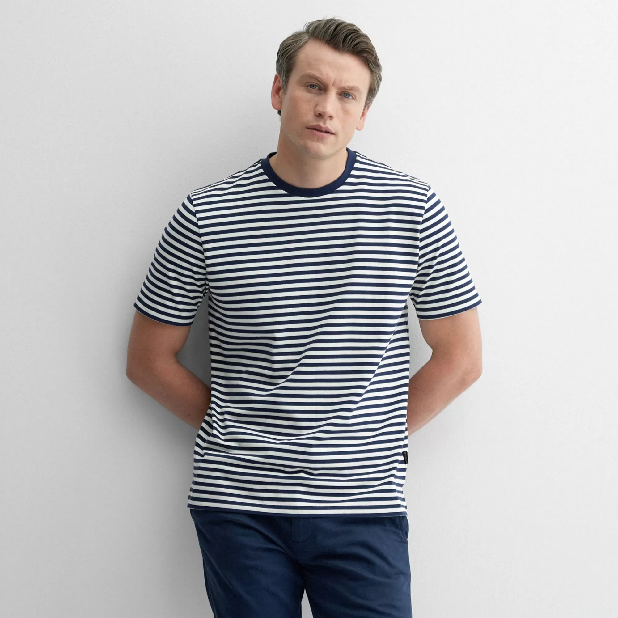 Men Oliver Sweeney T Shirts & Polos^Markham Navy Stripe