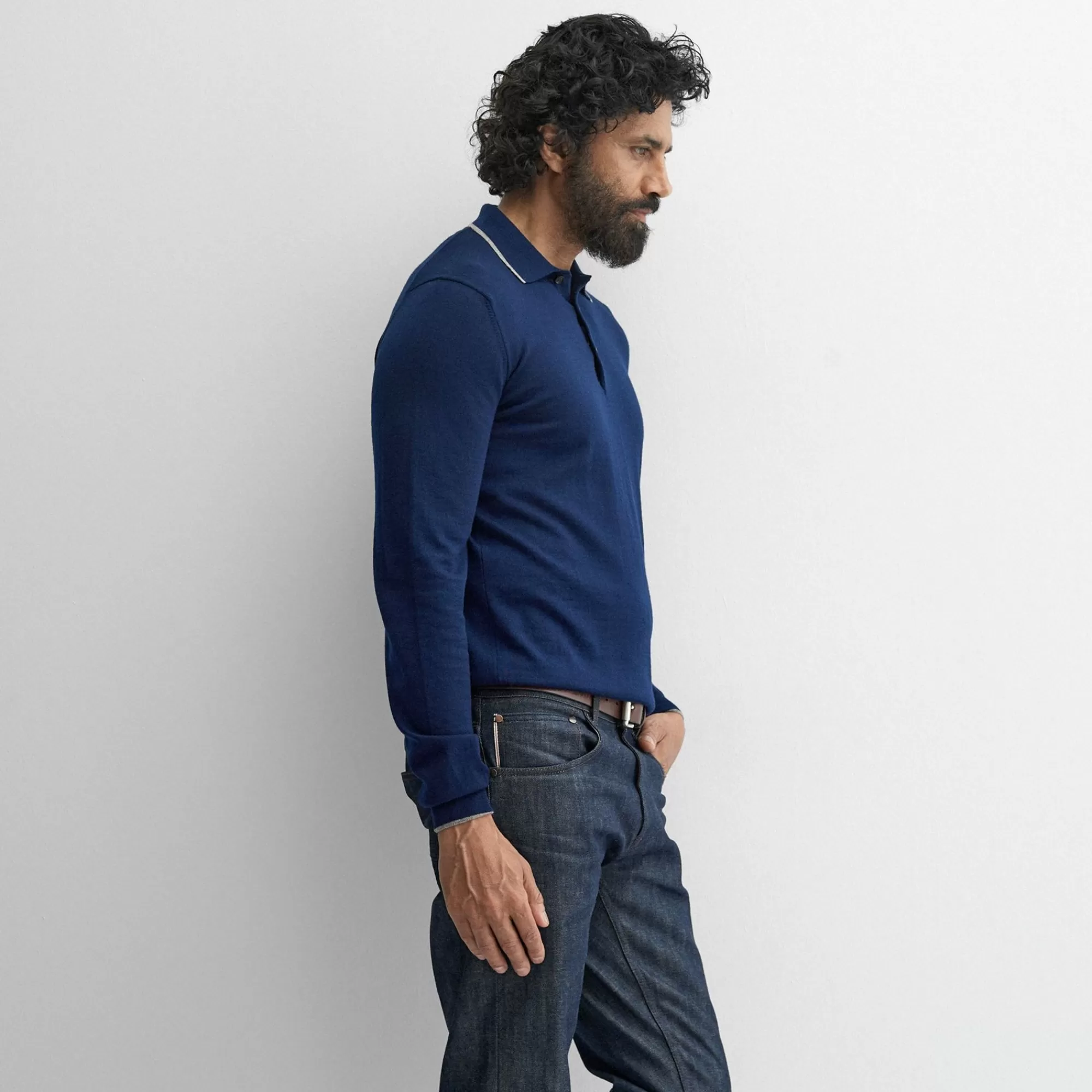 Men Oliver Sweeney Knitwear^Sulby Navy Tipped